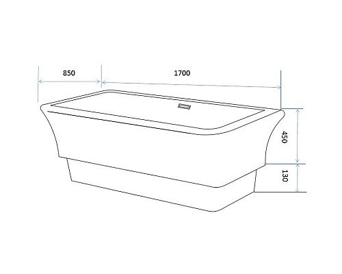 Купить Акриловая ванна 170х85 см Abber AB9221 в магазине сантехники Santeh-Crystal.ru