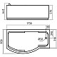 Заказать Акриловая гидромассажная ванна 173х83 см R Gemy G9010B R в магазине сантехники Santeh-Crystal.ru