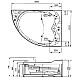 Приобрести Акриловая гидромассажная ванна 170х133 см R Gemy G9086 B R в магазине сантехники Santeh-Crystal.ru
