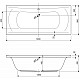 Приобрести Акриловая ванна 190х90 см Cezares Arena ARENA-190-90-45 в магазине сантехники Santeh-Crystal.ru