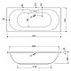 Заказать Акриловая ванна 180х80 см Cezares Calisto CALISTO-180-80-49 в магазине сантехники Santeh-Crystal.ru