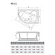 Заказать Акриловая ванна 160х100 см L Relisan Adara GL000013733 в магазине сантехники Santeh-Crystal.ru