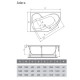 Приобрести Акриловая ванна 160х100 см R Relisan Adara GL000013734 в магазине сантехники Santeh-Crystal.ru