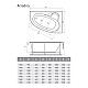 Заказать Акриловая ванна 170х110 см L Relisan Ariadna GL000000537 в магазине сантехники Santeh-Crystal.ru