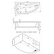 Заказать Акриловая ванна 150х90 см L Bas Алегра B00001 в магазине сантехники Santeh-Crystal.ru