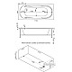 Приобрести Акриловая ванна 170х80 см Bas Ахин B00005 в магазине сантехники Santeh-Crystal.ru