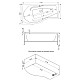 Купить Акриловая ванна 170х94,5 см R Bas Капри B00016 в магазине сантехники Santeh-Crystal.ru