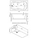 Приобрести Акриловая ванна 120х70 см Bas Кэмерон B00018 в магазине сантехники Santeh-Crystal.ru