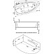 Купить Акриловая ванна 160х101 см R Bas Флорида B00039 в магазине сантехники Santeh-Crystal.ru