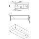Приобрести Акриловая ванна 179х85 см Bas Эвита B00043 в магазине сантехники Santeh-Crystal.ru