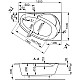 Заказать Акриловая ванна 150х100 см R Vagnerplast Flora VPBA151FLA3PX-04 в магазине сантехники Santeh-Crystal.ru