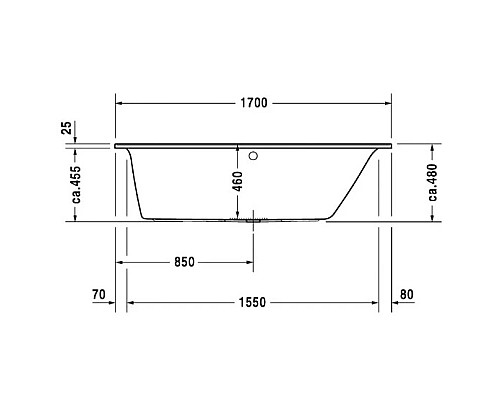 Santeh-Crystal.ru: Акриловая ванна 170х70 см R Duravit Darling New 700241000000000 Купить Акриловая ванна 170х70 см R Duravit Darling New 700241000000000 в магазине сантехники Santeh-Crystal.ru