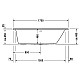 Купить Акриловая ванна 170х70 см R Duravit Darling New 700241000000000 в магазине сантехники Santeh-Crystal.ru