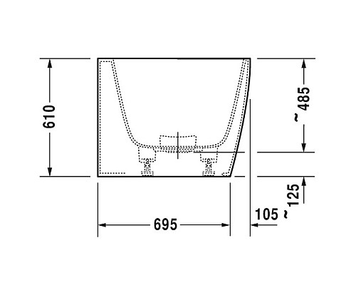 Заказать Акриловая ванна 180х80 см R Duravit DuraSquare 700428000000000 в магазине сантехники Santeh-Crystal.ru