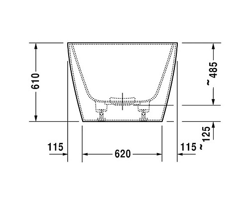 Заказать Акриловая ванна 185х85 см Duravit DuraSquare 700430000000000 в магазине сантехники Santeh-Crystal.ru