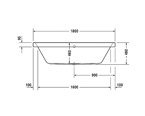 Заказать Акриловая ванна 180х80 см Duravit Happy D.2 700314000000000 в магазине сантехники Santeh-Crystal.ru