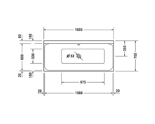 Приобрести Акриловая ванна 160х70 см L Duravit P3 Comforts 700371000000000 в магазине сантехники Santeh-Crystal.ru