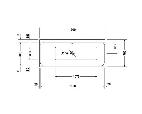 Приобрести Акриловая ванна 170х70 см L Duravit P3 Comforts 700373000000000 в магазине сантехники Santeh-Crystal.ru