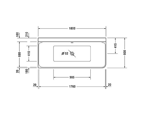 Приобрести Акриловая ванна 180х80 см L Duravit P3 Comforts 700379000000000 в магазине сантехники Santeh-Crystal.ru