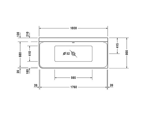 Заказать Акриловая ванна 180х80 см R Duravit P3 Comforts 70038000000000 в магазине сантехники Santeh-Crystal.ru