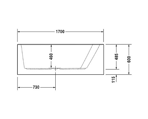 Заказать Акриловая ванна 170х130 см R Duravit Paiova 700267000000000 в магазине сантехники Santeh-Crystal.ru