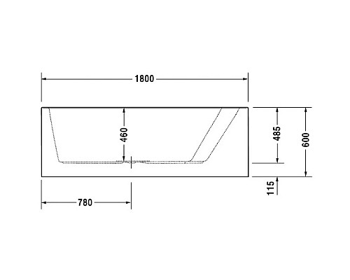 Заказать Акриловая ванна 180х140 см R Duravit Paiova 700269000000000 в магазине сантехники Santeh-Crystal.ru