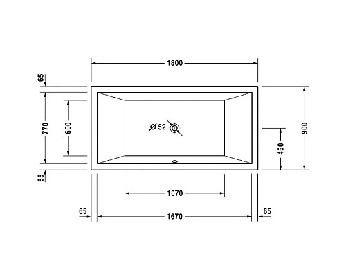 Приобрести Акриловая ванна 180х90 см Duravit Starck 700052000000000 в магазине сантехники Santeh-Crystal.ru