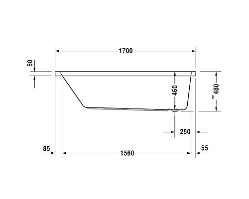 Заказать Акриловая ванна 170х70 см Duravit Vero Air 700411000000000 в магазине сантехники Santeh-Crystal.ru