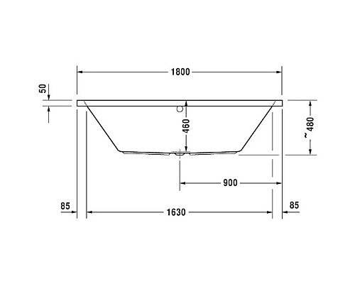 Купить Акриловая ванна 180х80 см Duravit Vero Air 700413000000000 в магазине сантехники Santeh-Crystal.ru