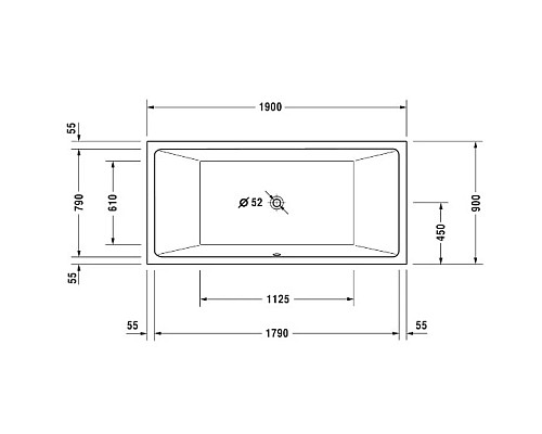 Приобрести Акриловая ванна 190х90 см Duravit Vero Air 700414000000000 в магазине сантехники Santeh-Crystal.ru