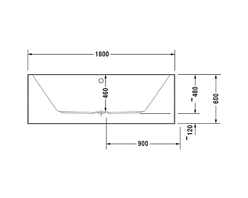 Купить Акриловая ванна 180х80 см Duravit Vero Air 700417000000000 в магазине сантехники Santeh-Crystal.ru