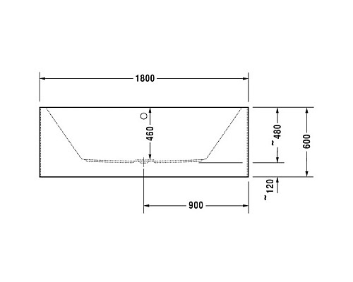 Купить Акриловая ванна 180х80 см Duravit Vero Air 700418000000000 в магазине сантехники Santeh-Crystal.ru