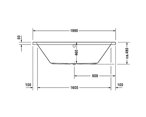 Купить Акриловая ванна 180х80 см Duravit Vero 700135000000000 в магазине сантехники Santeh-Crystal.ru