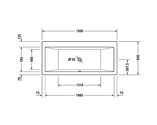 Купить Акриловая ванна 180х80 см Duravit Vero 700135000000000 в магазине сантехники Santeh-Crystal.ru