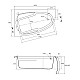 Приобрести Акриловая ванна 140х90 см L Cersanit Joanna WA-JOANNAx140-L в магазине сантехники Santeh-Crystal.ru
