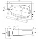 Купить Акриловая ванна 140х90 см R Cersanit Joanna WA-JOANNAx140-R в магазине сантехники Santeh-Crystal.ru