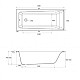 Купить Акриловая ванна 160х70 см Cersanit Lorena WP-LORENAx160 в магазине сантехники Santeh-Crystal.ru
