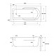 Заказать Акриловая ванна 140х70 см Cersanit Santana WP-SANTANAx140 в магазине сантехники Santeh-Crystal.ru