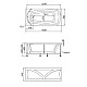 Приобрести Акриловая ванна 140х70 см 1Marka Elegance 01эл1470 в магазине сантехники Santeh-Crystal.ru
