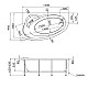 Заказать Акриловая ванна 160х95 см L Marka One Julianna 01дж1695л в магазине сантехники Santeh-Crystal.ru