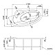 Купить Акриловая ванна 170х100 см L Marka One Julianna 01дж1410л в магазине сантехники Santeh-Crystal.ru