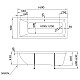 Заказать Акриловая ванна 160х70 см Marka One Modern 01мод1670 в магазине сантехники Santeh-Crystal.ru