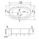 Приобрести Акриловая ванна 190х120 см Marka One Sirakusa New 01син1912 в магазине сантехники Santeh-Crystal.ru