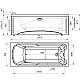 Заказать Акриловая ванна 168,5х70 см Radomir Ларедо 1-01-0-0-1-029 в магазине сантехники Santeh-Crystal.ru
