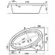 Купить Акриловая ванна 170х110 см L Santek Эдера 1.WH11.1.995 в магазине сантехники Santeh-Crystal.ru