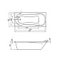 Приобрести Акриловая ванна 159,7х75,2 см Santek Каледония 1.WH30.2.388 в магазине сантехники Santeh-Crystal.ru