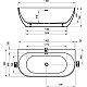 Приобрести Акриловая ванна 166x80 см Ravak Freedom W XC00100033 в магазине сантехники Santeh-Crystal.ru