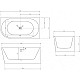 Заказать Акриловая ванна 150х78 см R Abber AB9257-1.5 R в магазине сантехники Santeh-Crystal.ru