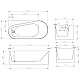 Заказать Акриловая ванна 170х78 см L Abber AB9496-1.7 L в магазине сантехники Santeh-Crystal.ru