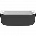 Акриловая ванна 180х79 см Cezares Slim SLIM WALL-180-80-60-NERO-SET Акриловая ванна 180х79 см Cezares Slim SLIM WALL-180-80-60-NERO-SET